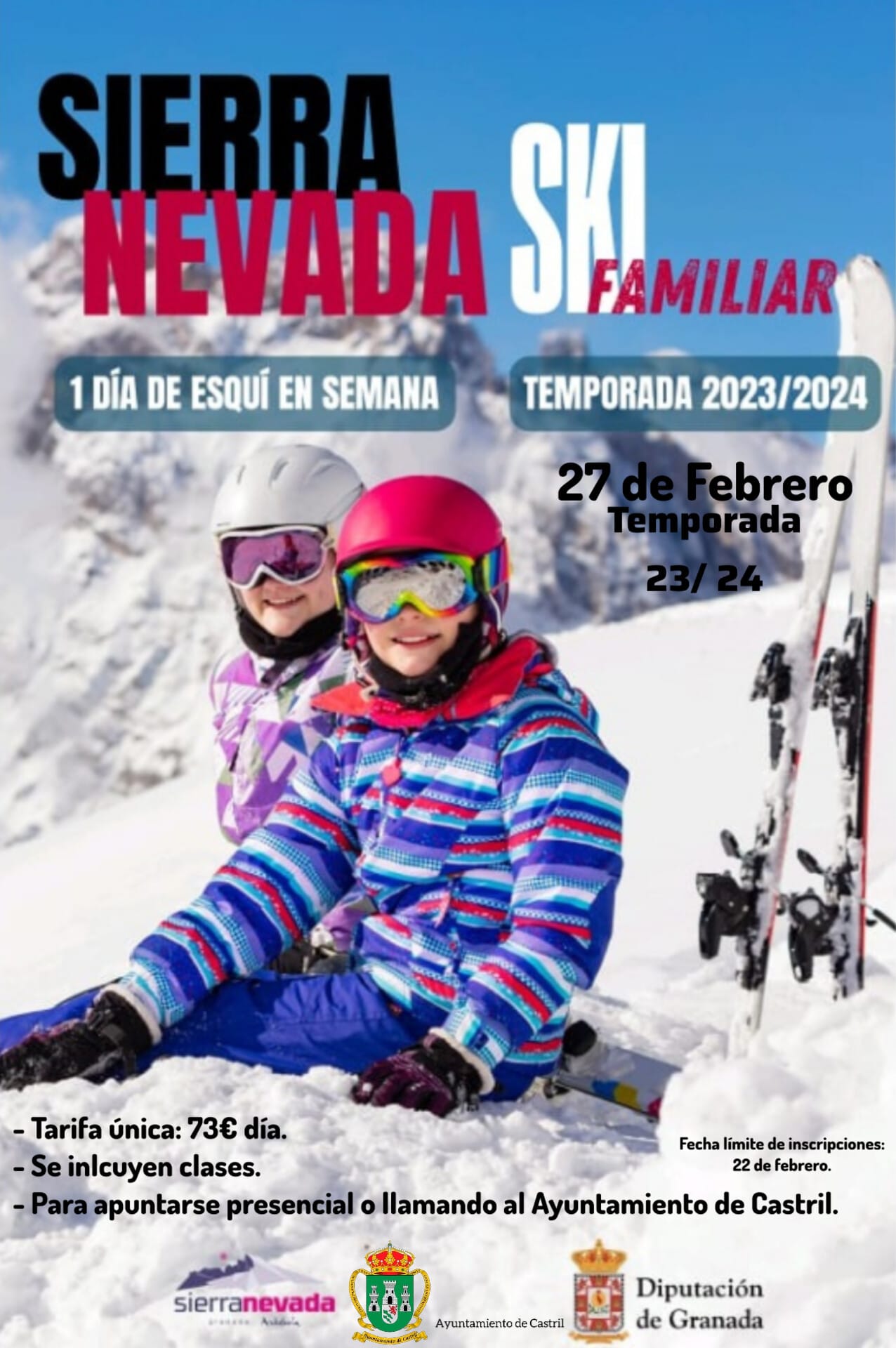 cartel esqui castril 2024