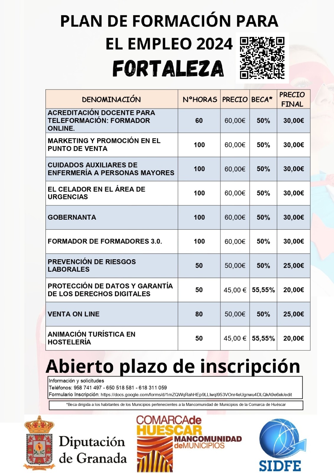 cartel formacion 2024
