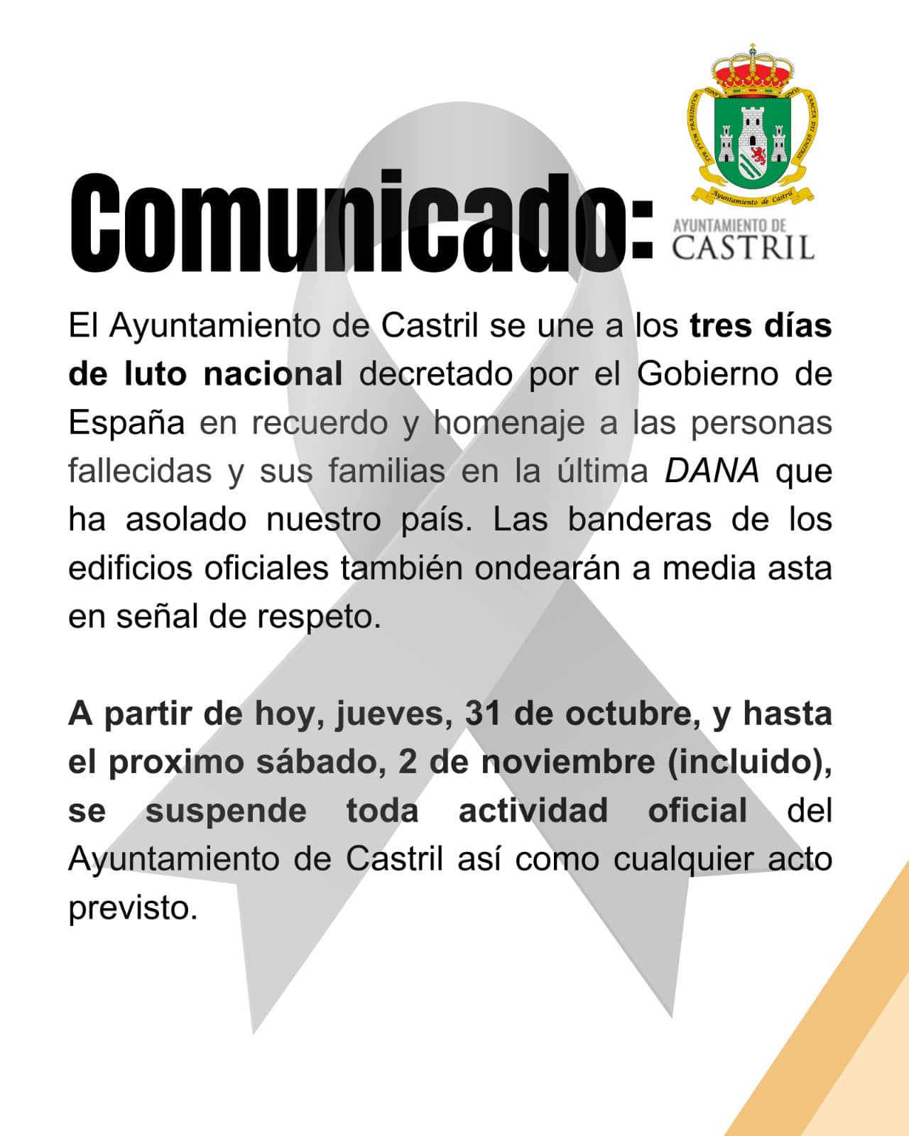 comunicado dana valencia