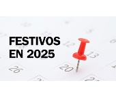 Aprobada la modificación de los festivos locales para 2025